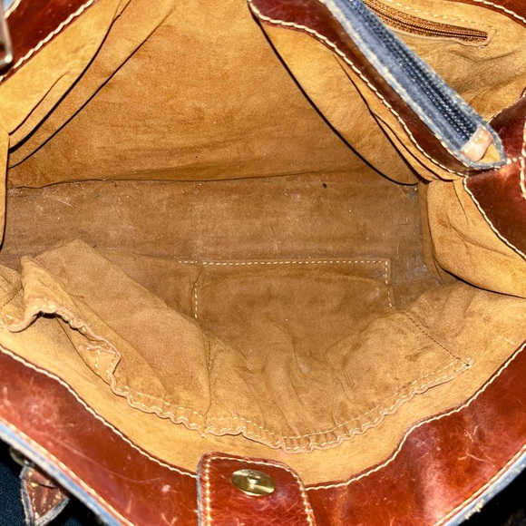 Patricia Nash Map Print Bag with Brown Accents - Picture 7 of 10